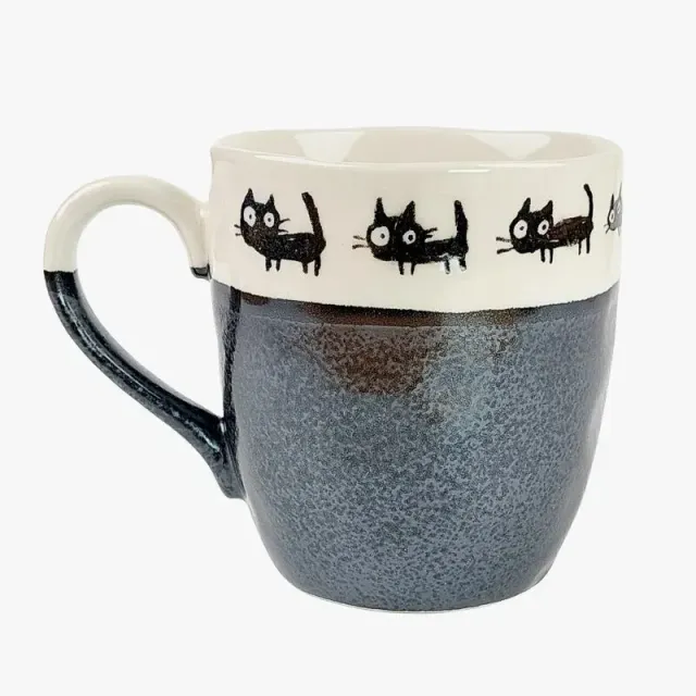 Japon style mug japonais chat noir cadeau félin