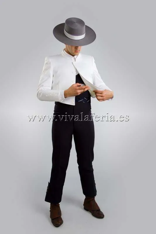 Viva La Feria Campera veste andalouse blanche coton