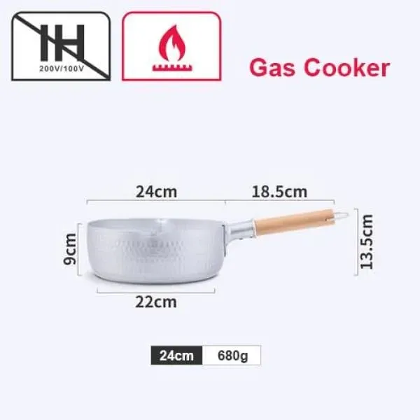 Japon style Saucepan Kushiro casserole japonaise en aluminium