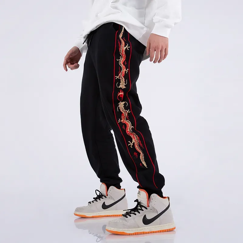 Japon style yy X Drake jogging brodé motif japonais