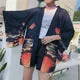 Esprit du Japon Veste style kimono lanternes Ōbon imprimée