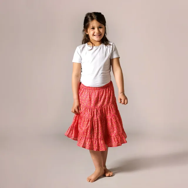 Mistral Arles jupe voile coton enfant à volants