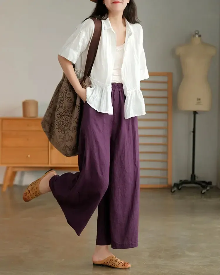 Japon style pantalon japonais ample femme