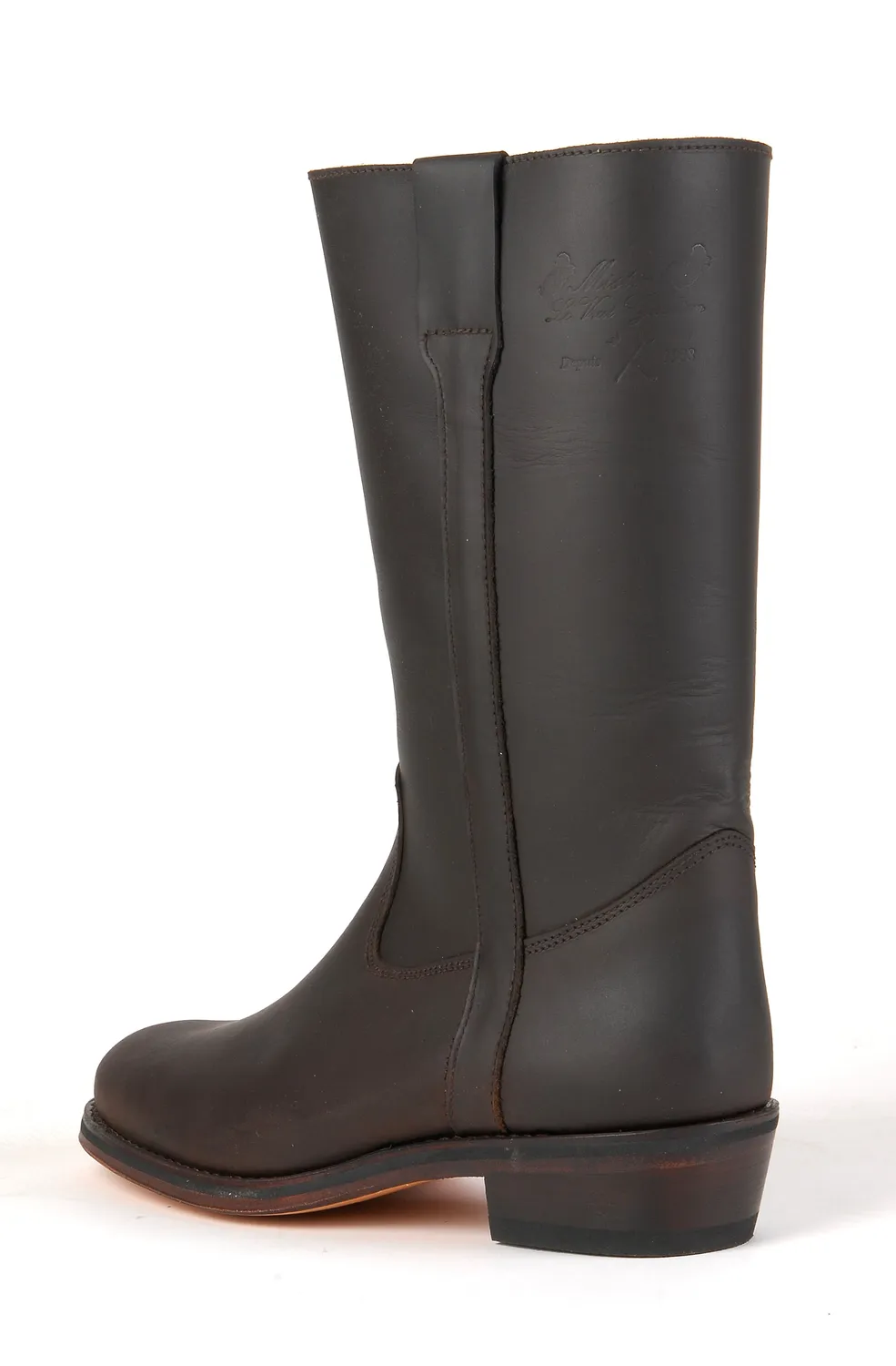 Mistral Gardian Pull Moka bottes cuir huilé