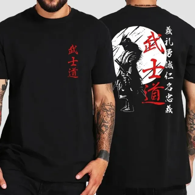 Japon Style Samurai T-shirt Motif Guerrier