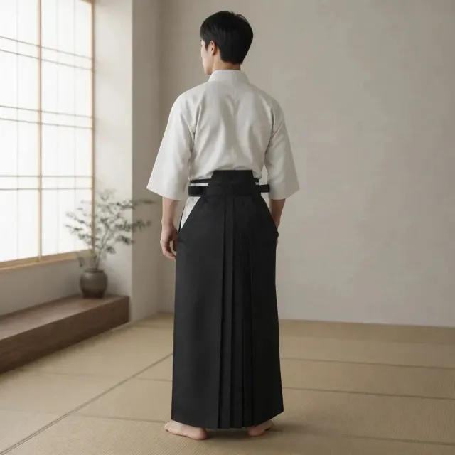 Esprit du Japon Hakama Aikido plissé coton traditionnel