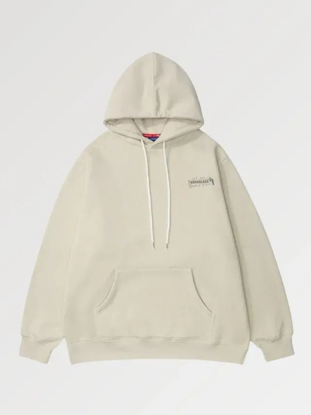 Japon style sweat molleton Say Lucky coupe ajustée
