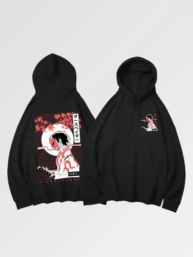 Japon style Akioloas Sweat Japonais kanji