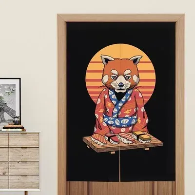 Japon style Panneau Japonais Occultant renard coucher de soleil
