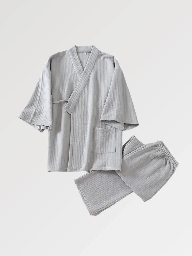Japon Style Coton Suit Jinbei Homme en Coton