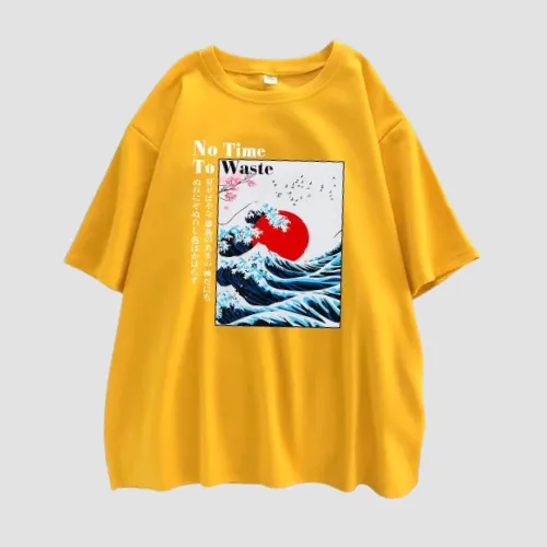 Japon style t-shirt japonais femme motifs raffinés