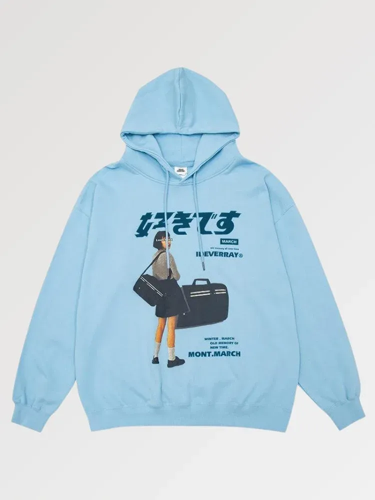 Japon style Inokima sweat japonais capuche streetwear
