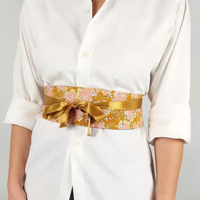 Japon style Obi ceinture femme florale