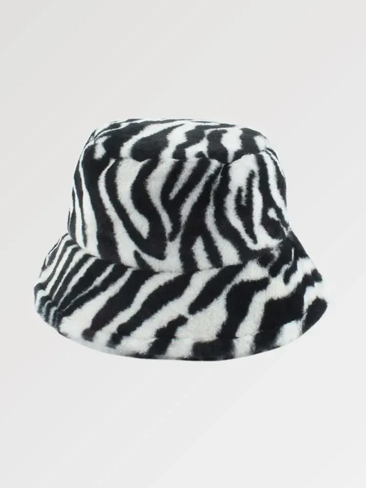 Japon style Wool Zebra bob streetwear laine zébré