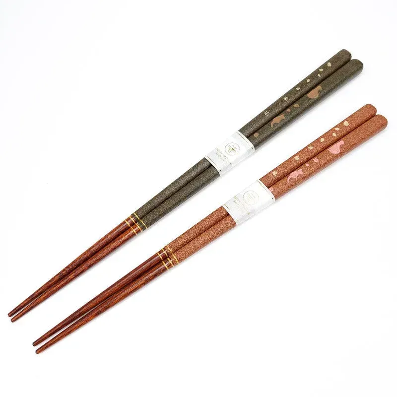 Japon style Chat coffret baguettes japonaises céramique