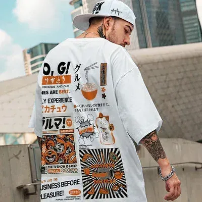 Japon style t-shirt oversize japonais