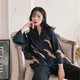 Esprit du Japon chemise haori satinée grues dorées