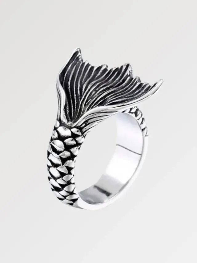 Japon style Island River bague carpe koï artisanale