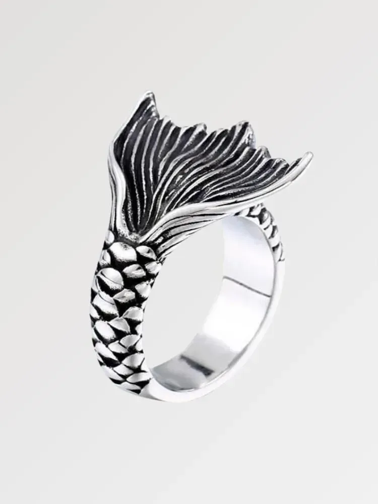 Japon style Island River bague carpe koï artisanale