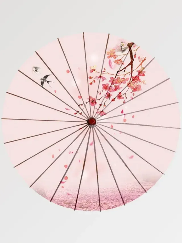 Japon style Sakura parapluie classique fleurs cerisier