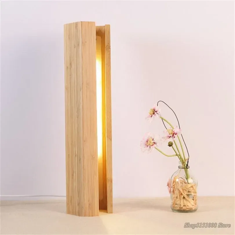 Japon style Japonaise lampe de bureau bois