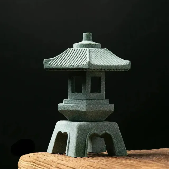 Japon style fuku lanterne pierre extérieure temple