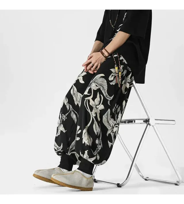 Japon style Pantalon Nikka pantalon japonais ample