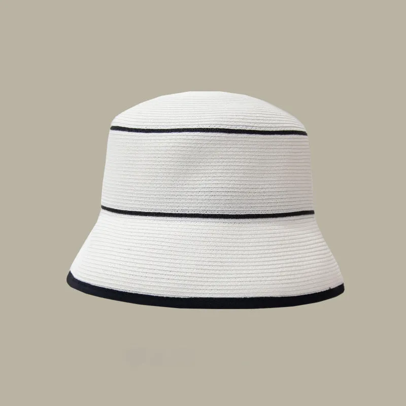 Esprit du Japon chapeau bucket paille bicolore été