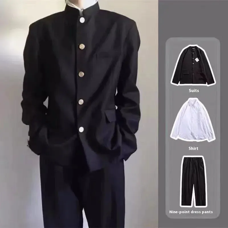 Esprit du Japon uniforme scolaire gakuran homme veste noire
