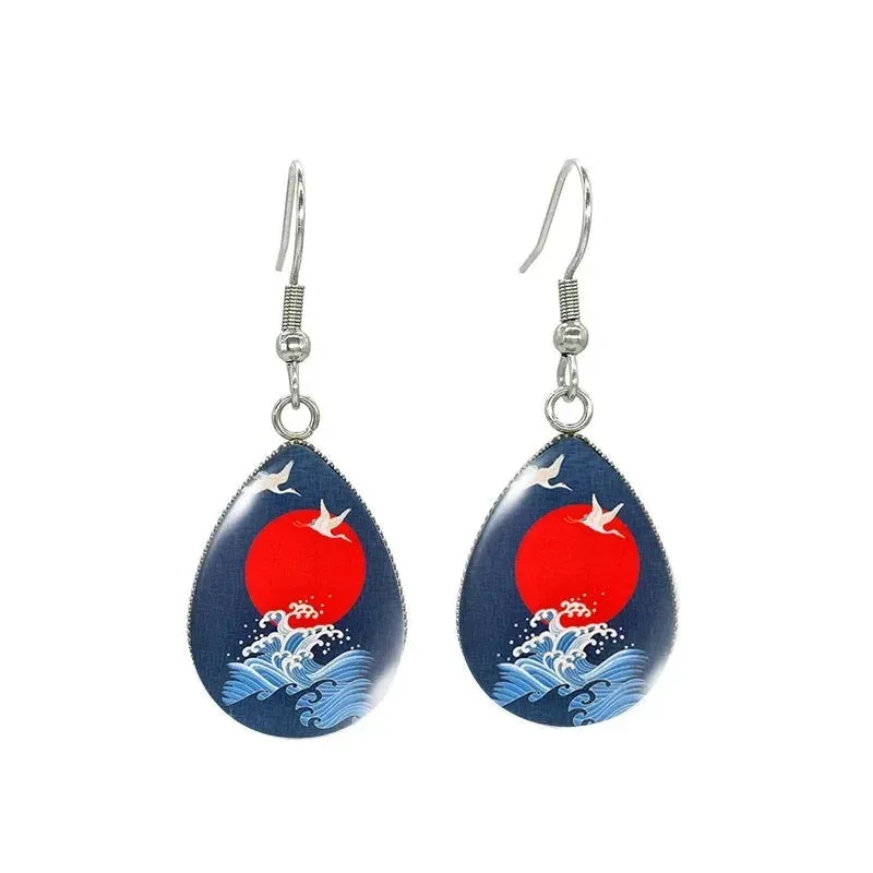 Japon style boucles d’oreilles japonaises traditionnelles