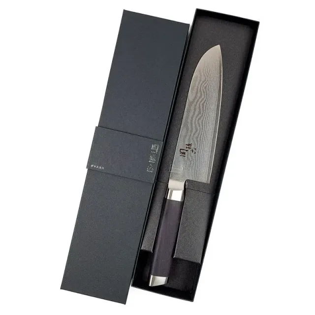 Japon style Santoku Damas couteau acier damas