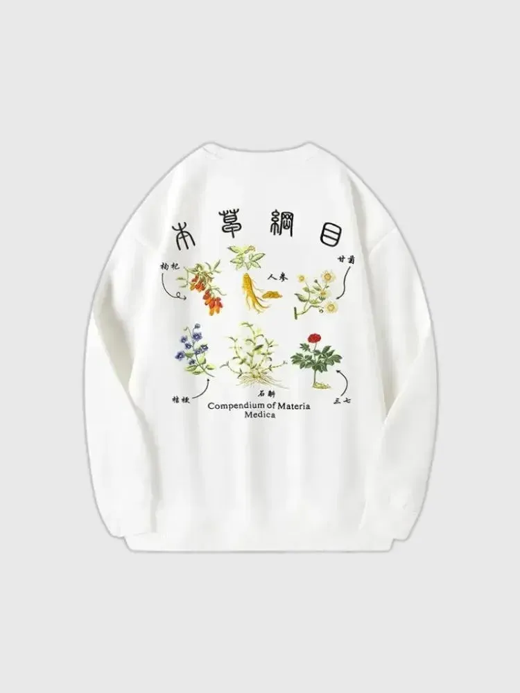Japon style Kadoma sweat brodé japonais oversize