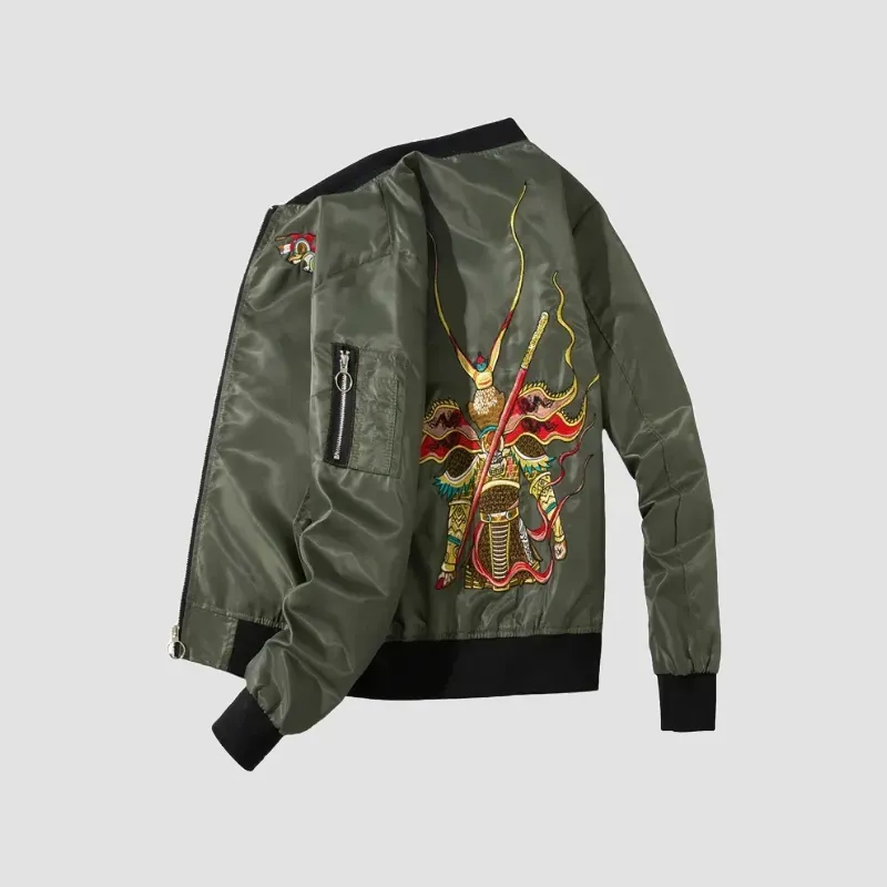 Japon Style Sukajan Blouson brodé vintage