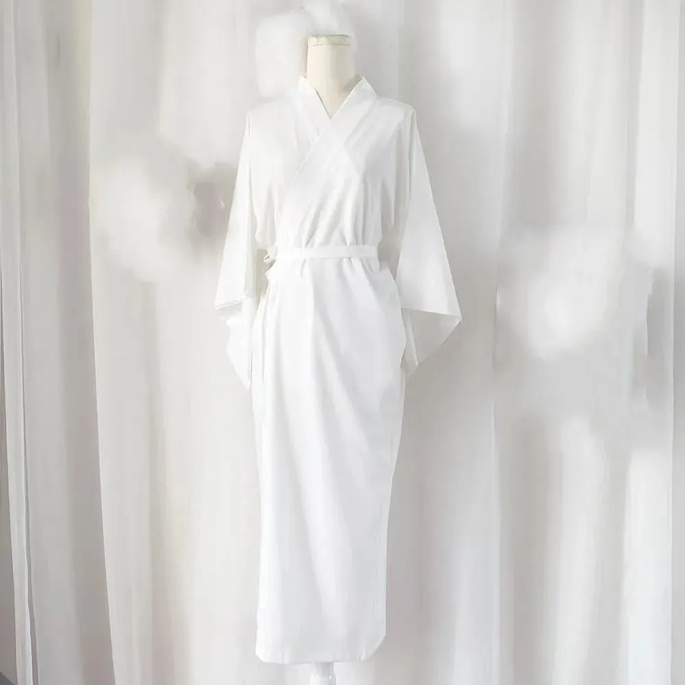 Esprit du Japon robe kimono longue ceinture polyester