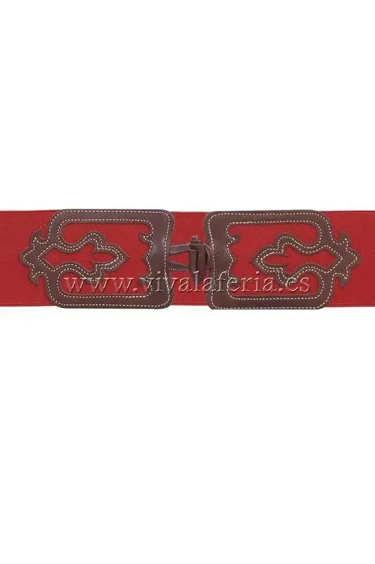 Viva La Feria ceinture cuir élastique femme 7 cm