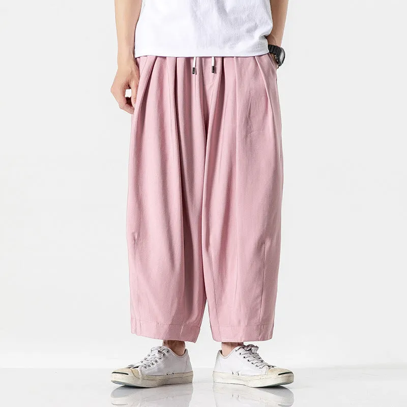 Esprit du Japon Pantalon Sarouel Japonais Homme en coton