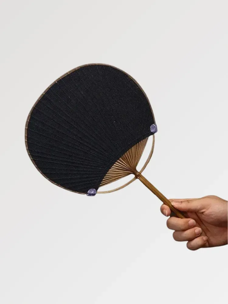 Japon Style Uchiwa Shoji éventail rond fait main