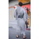 Esprit du Japon kimono homme blanc moderne damier + obi noir