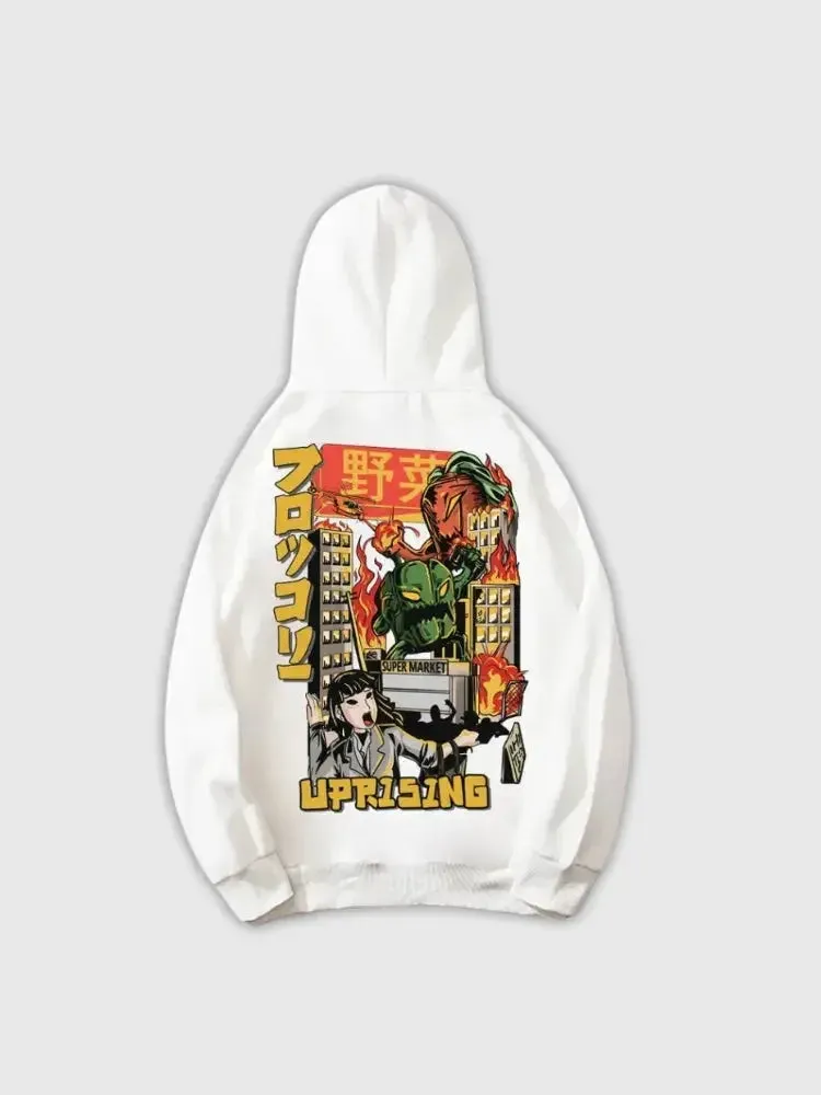 Japon Style Hoodie Sannagi Blanc écriture japonaise