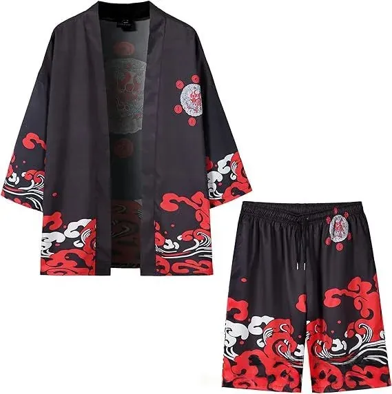 Esprit du Japon ensemble kimono short imprimé
