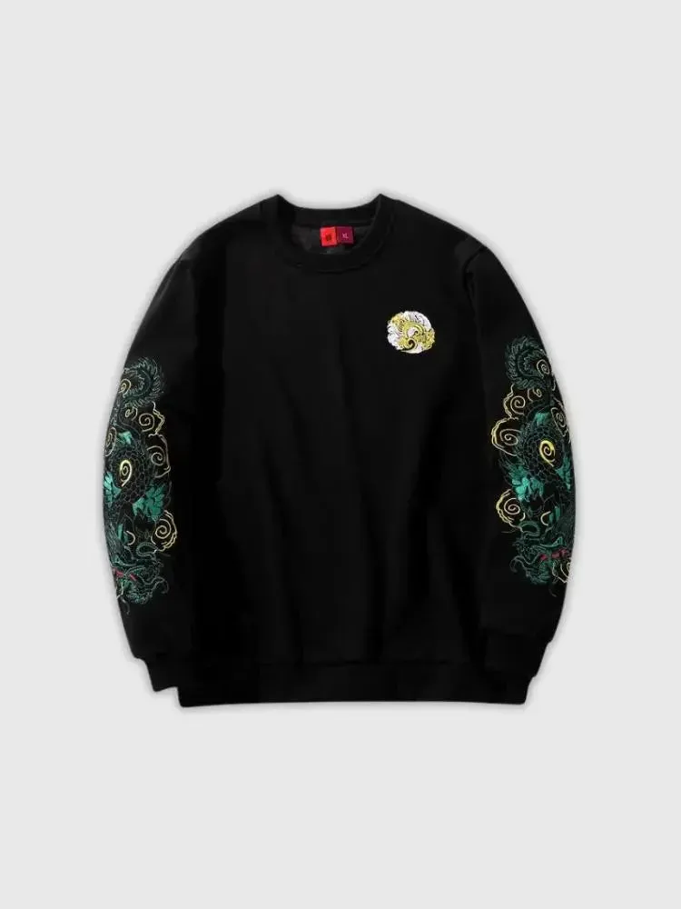 Japon style Original Tricolori pull brodé