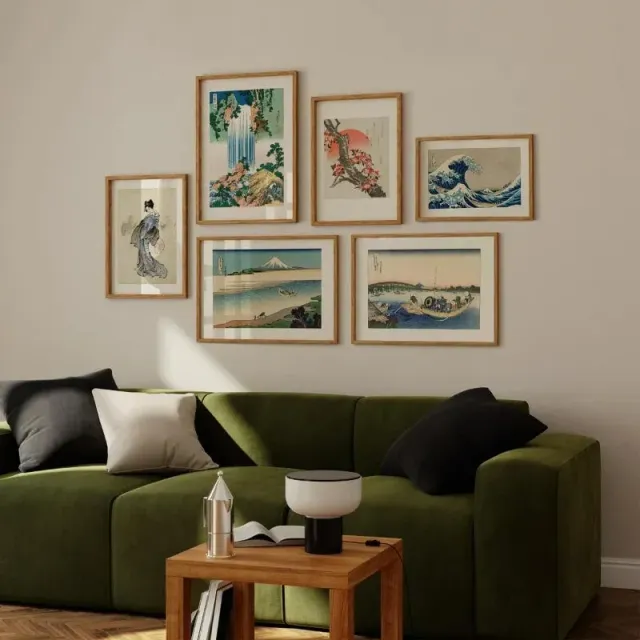 Japon style Cascade de Yoro affiche Hokusai nature