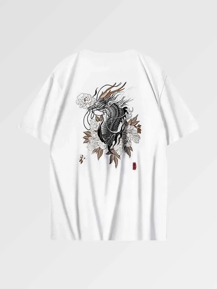 Japon style Ghidorah t-shirt dragon coton ample