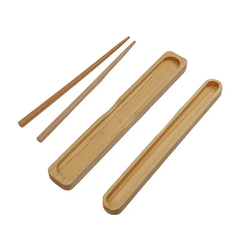 Japon style Bois Clair baguettes japonaises bois coffret