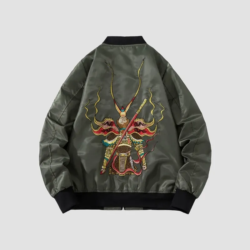 Japon Style Sukajan Blouson brodé vintage