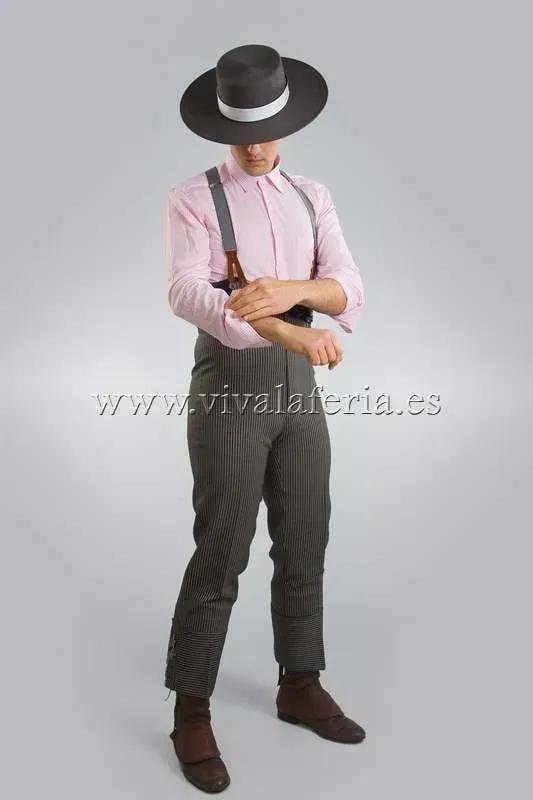 Viva la Feria pantalon campero homme taille haute