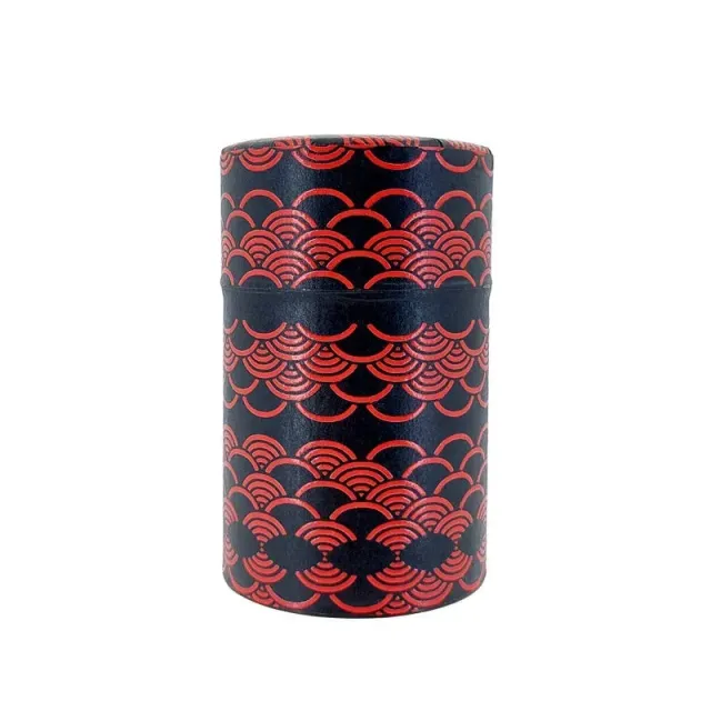 Japon style Seigaiha boîte à thé vrac en papier washi
