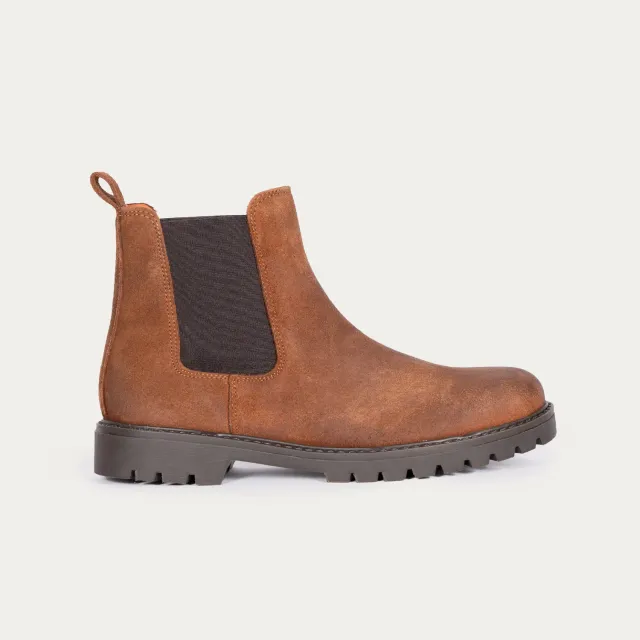 Mistral boots randonnée cuir bout rond élastique