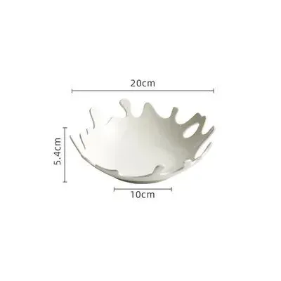 Japon style Oyuki assiette irrégulière design artisanal