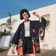 Esprit du Japon Veste style kimono lanternes Ōbon imprimée